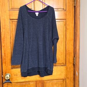 Mossimo Women's Charcoal Gray Fleece Sweatshirt